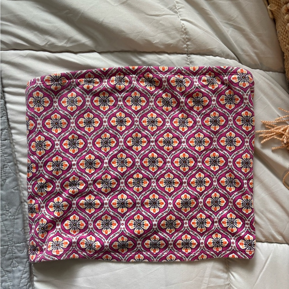 Old Navy Pink and Orange Patterned Tank Top